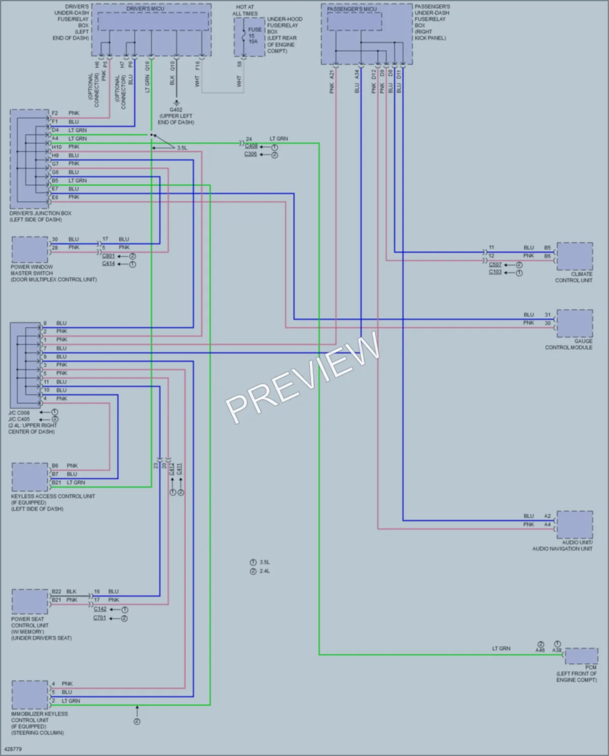2015 Honda Crosstour Computer Data Lines wiring diagram preview