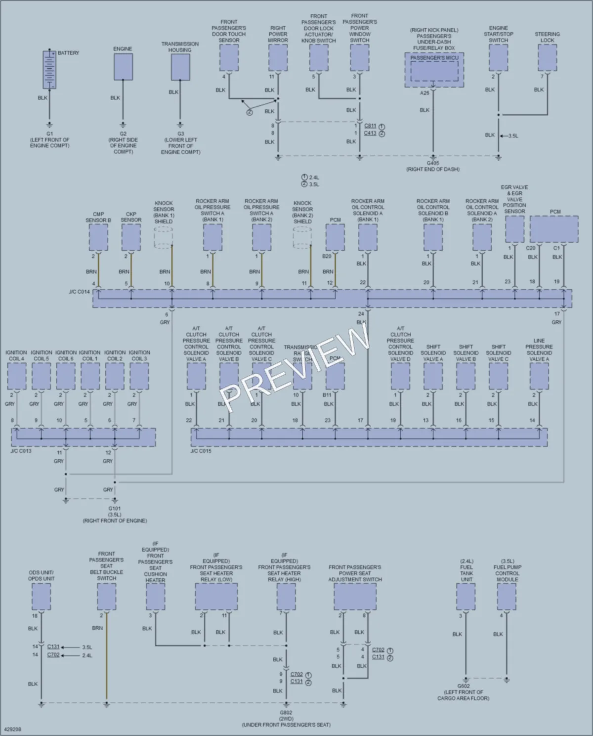 2015 Honda Crosstour Ground Distribution wiring diagram preview