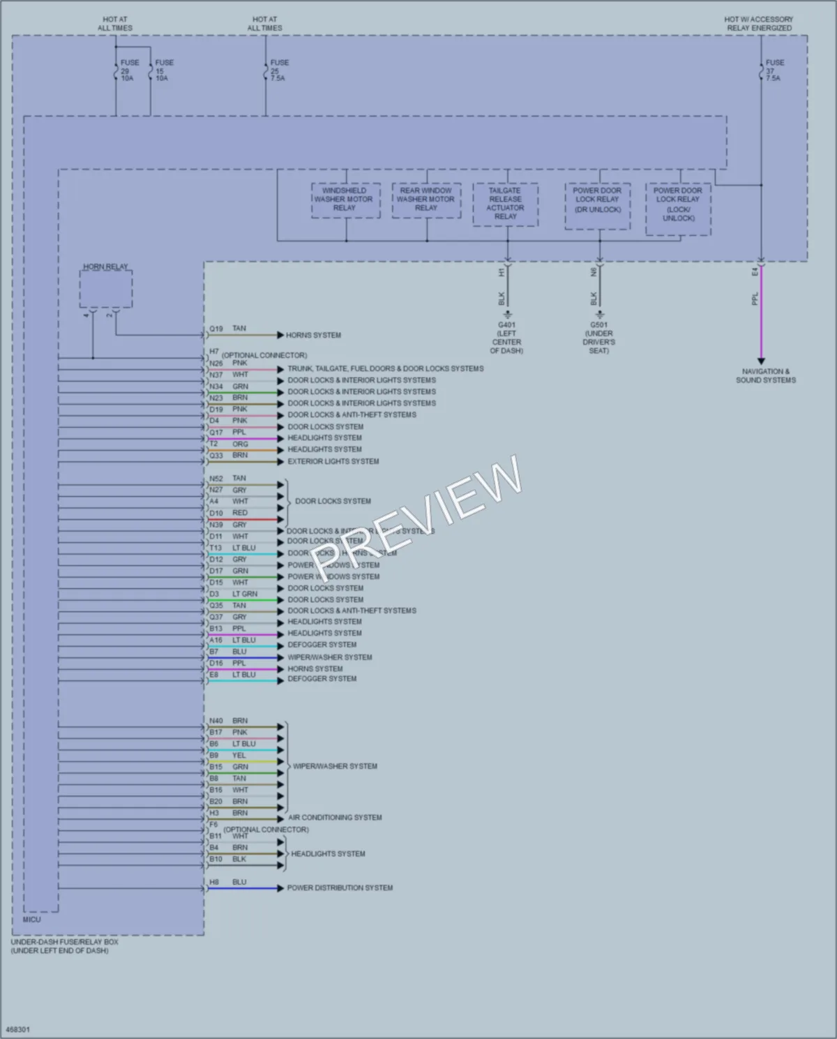 2015 Honda Fit Body Control Modules wiring diagram preview