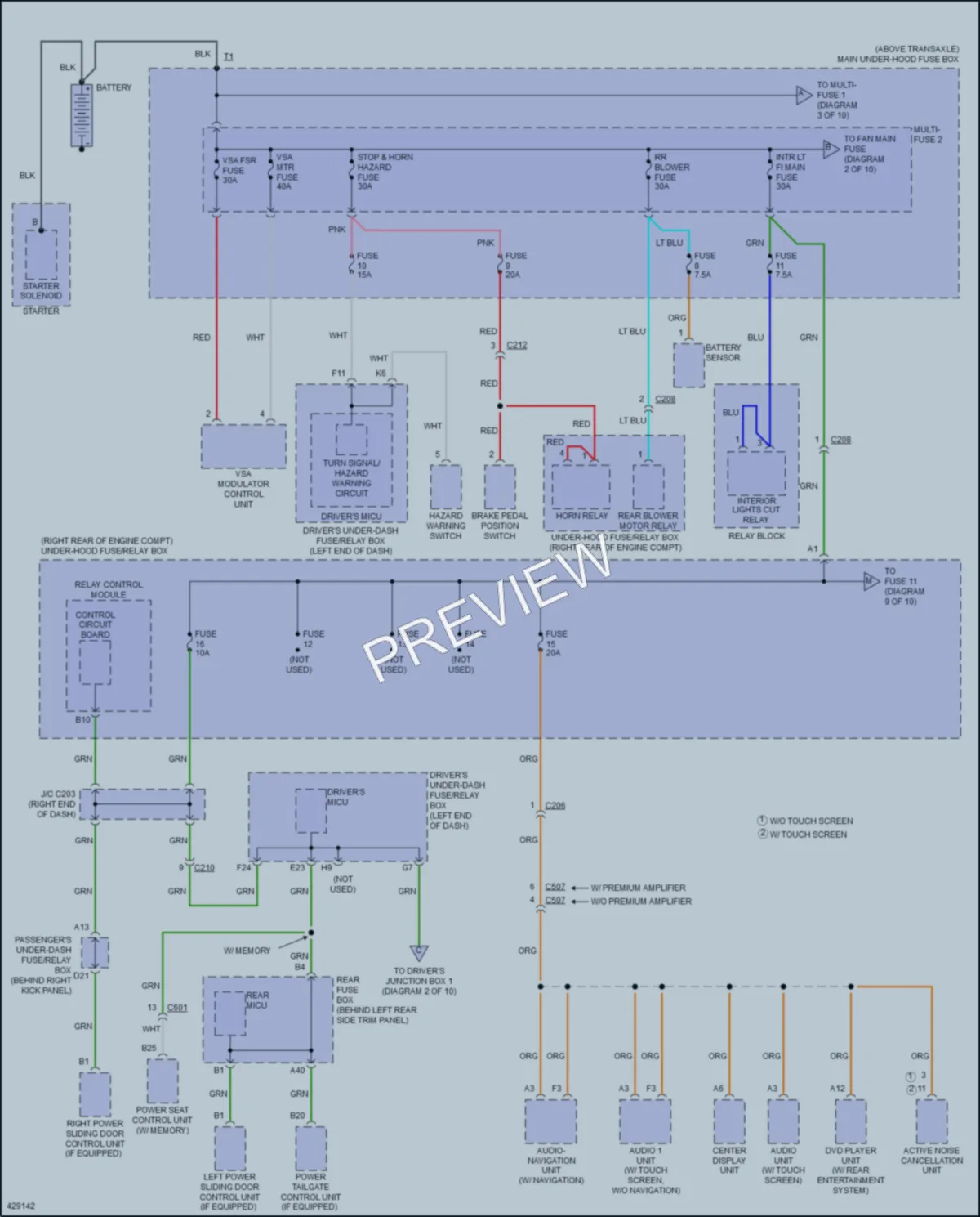 2015 Honda Odyssey Power Distribution wiring diagram preview