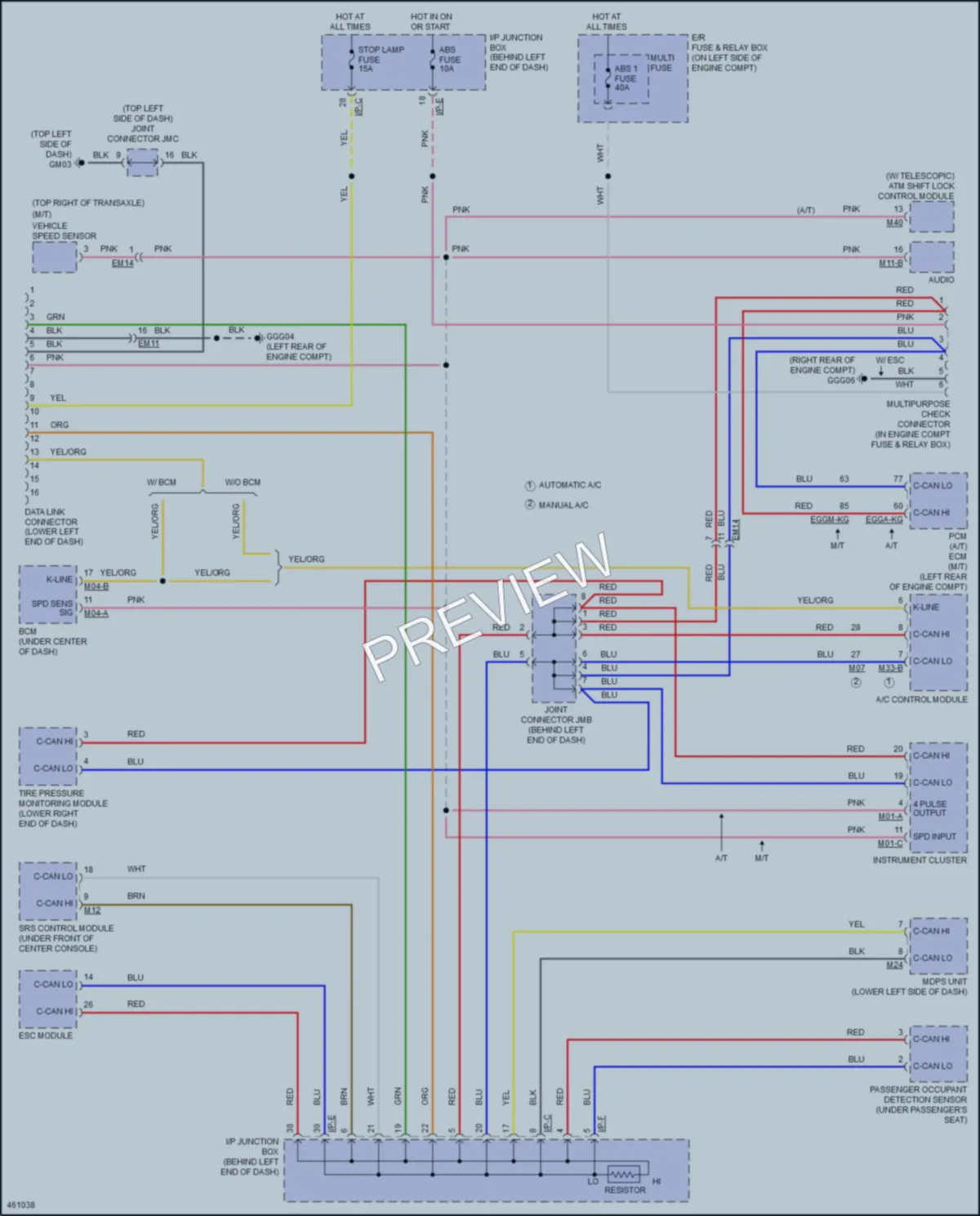 2015 Hyundai Accent Computer Data Lines wiring diagram preview