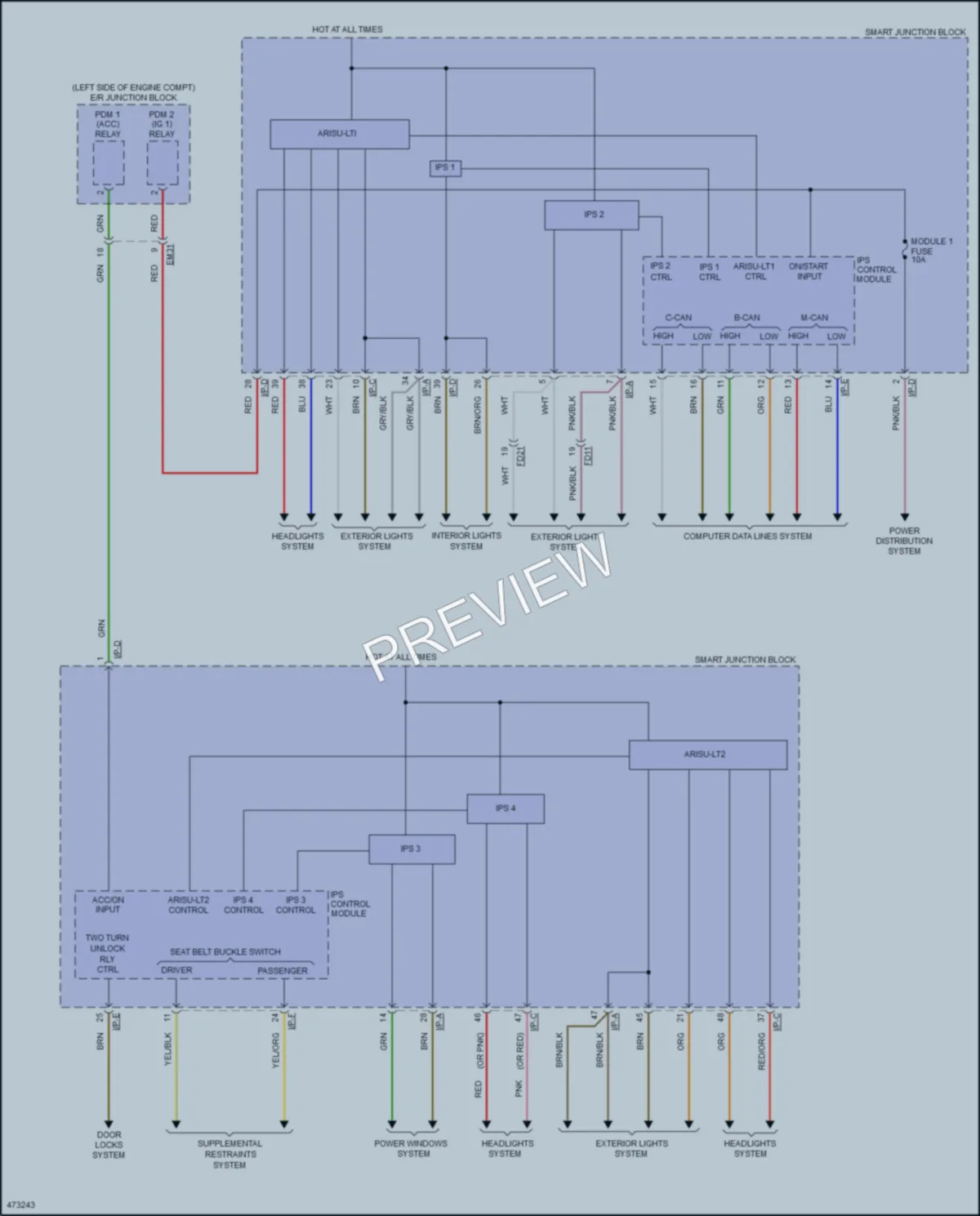 2015 Hyundai Azera Body Control Modules wiring diagram preview