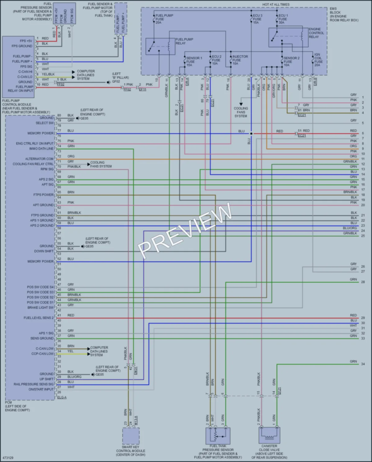 2015 Hyundai Azera Engine Performance wiring diagram preview