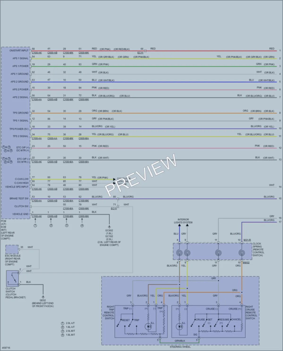 2015 Hyundai Elantra Cruise Control wiring diagram preview