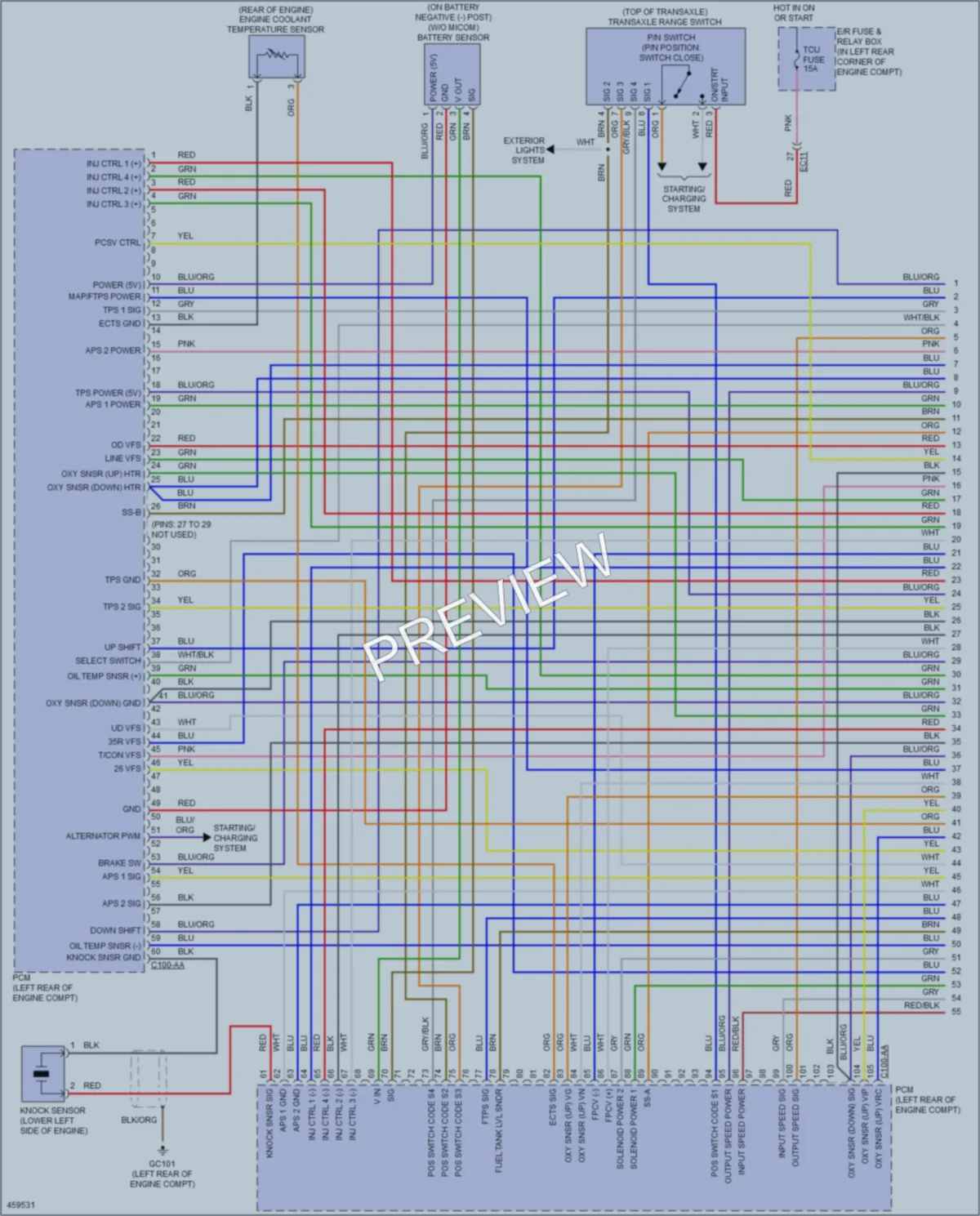 2015 Hyundai ElantraGT Engine Performance wiring diagram preview