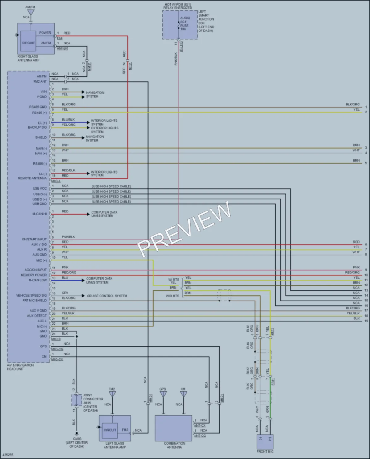 2015 Hyundai Equus Radio wiring diagram preview