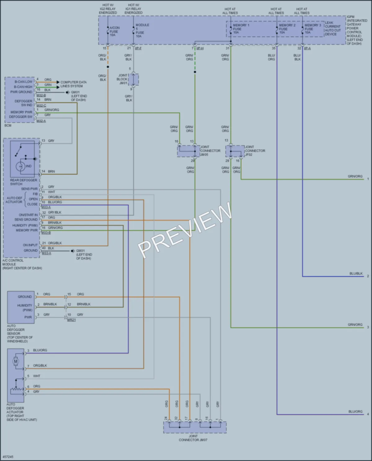 2015 Hyundai Genesis Defoggers wiring diagram preview