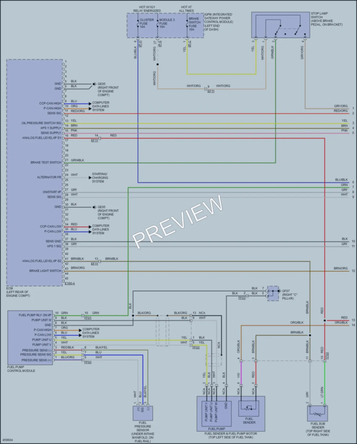 2015 Hyundai Genesis Engine Performance wiring diagram preview