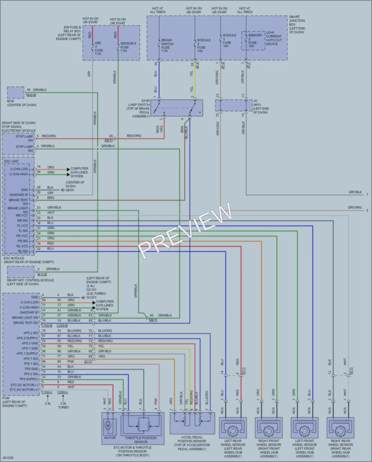 2015 Hyundai SantaFeSport Cruise Control wiring diagram preview