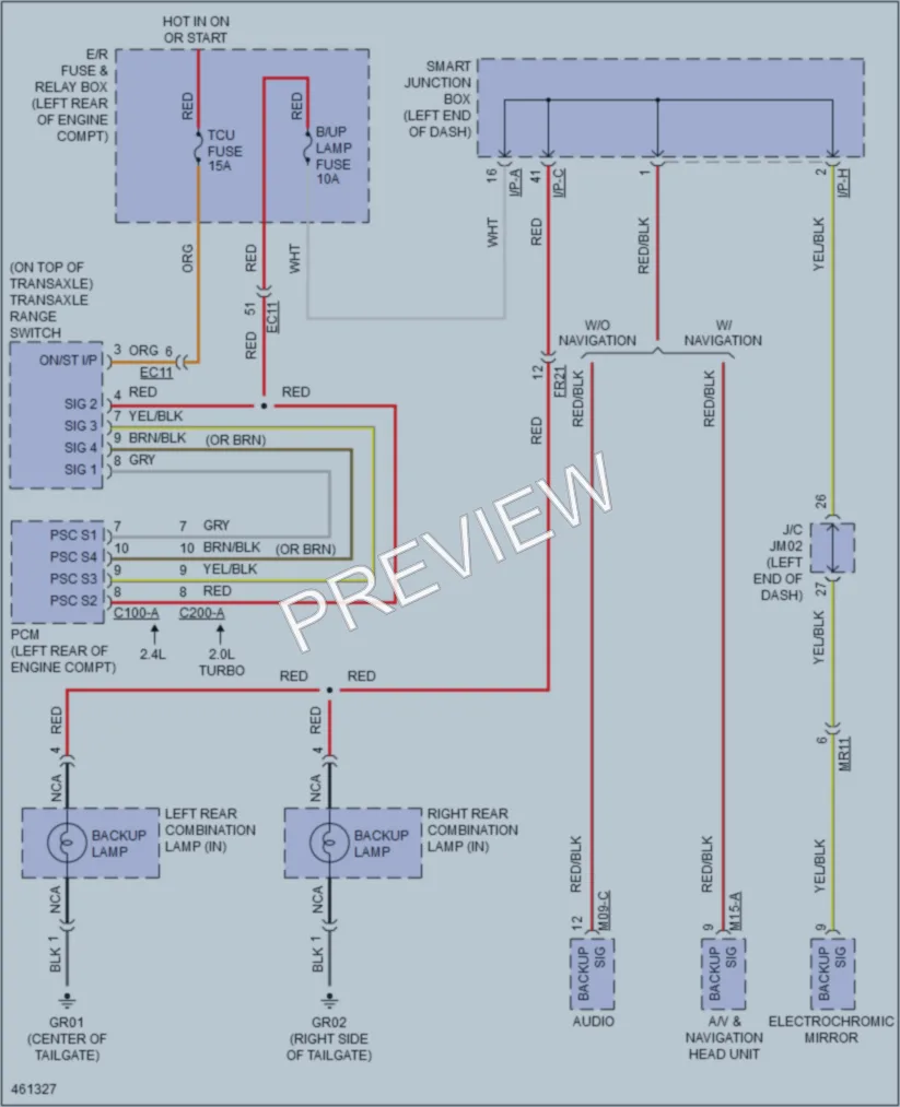 2015 Hyundai SantaFeSport Exterior Lights wiring diagram preview