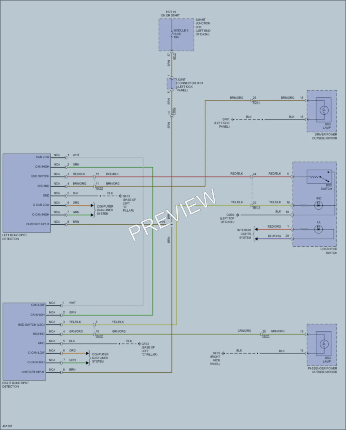 2015 Hyundai SantaFeSport Navigation wiring diagram preview