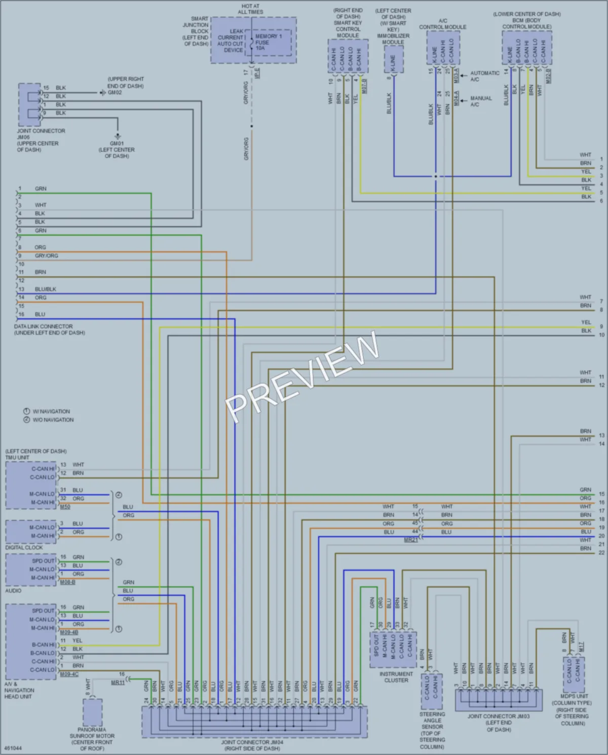 2015 Hyundai Sonata Computer Data Lines wiring diagram preview