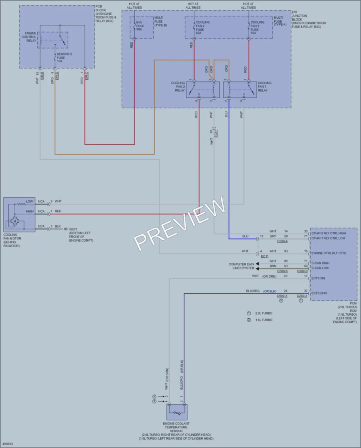 2015 Hyundai Sonata Cooling Fan wiring diagram preview