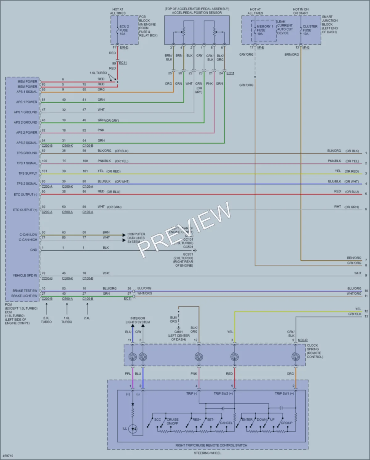 2015 Hyundai Sonata Cruise Control wiring diagram preview