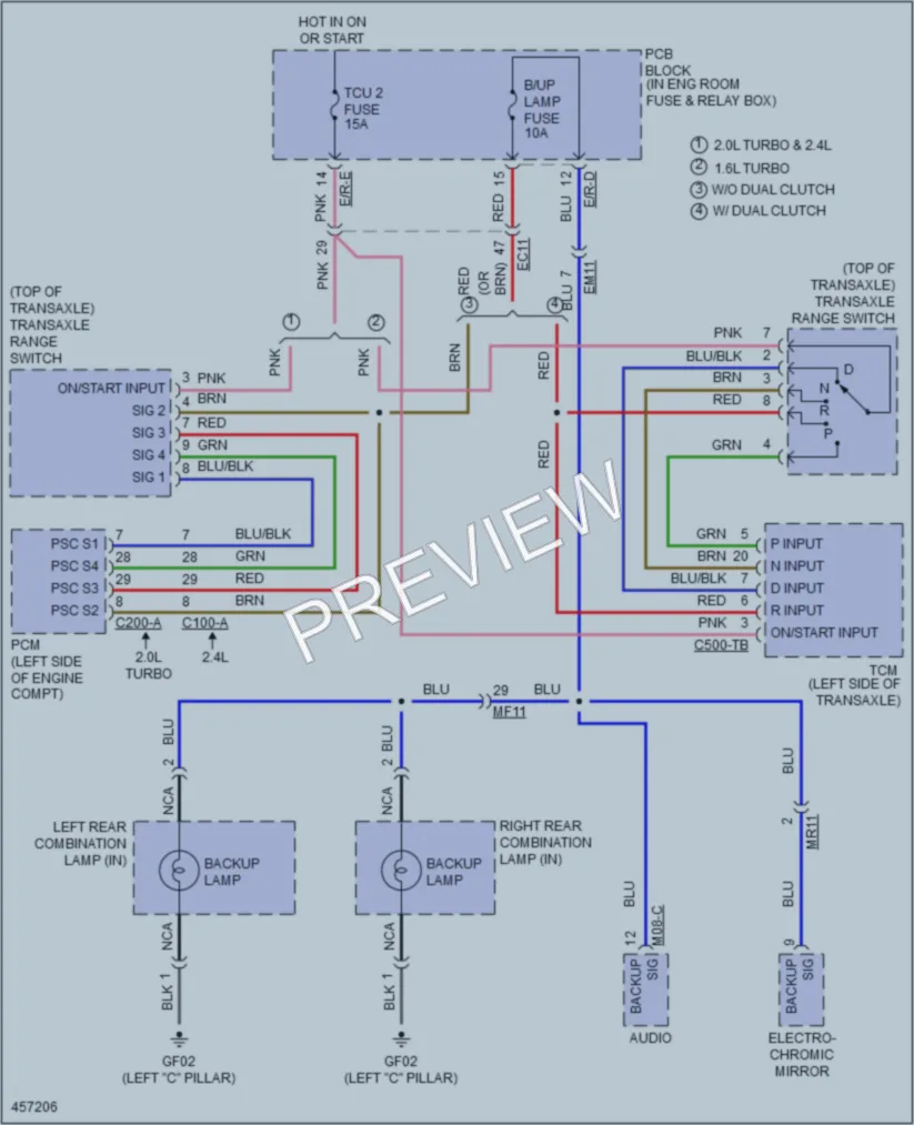 2015 Hyundai Sonata Exterior Lights wiring diagram preview