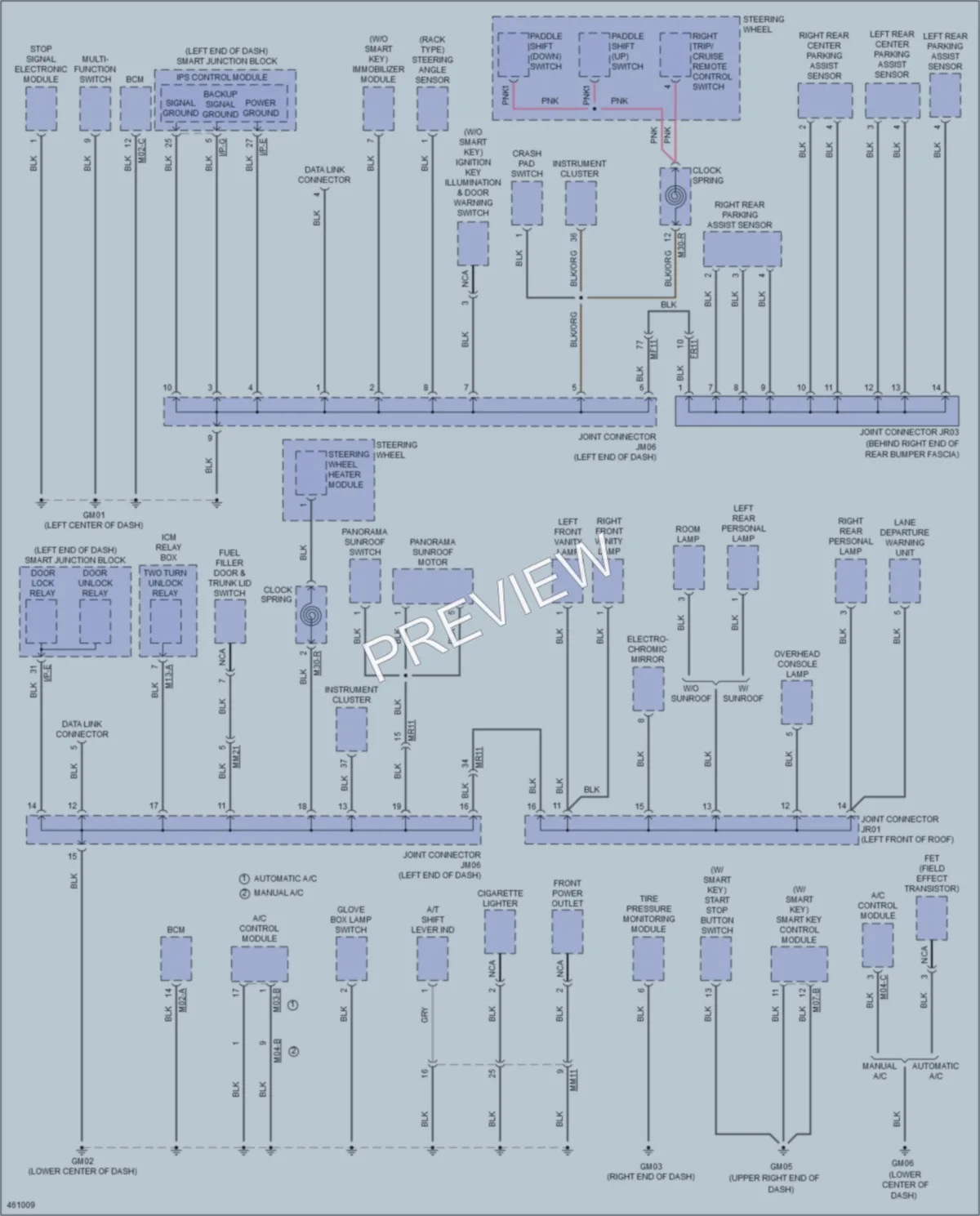 2015 Hyundai Sonata Ground Distribution wiring diagram preview