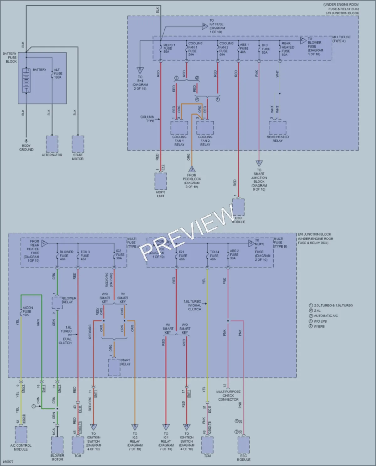 2015 Hyundai Sonata Power Distribution wiring diagram preview