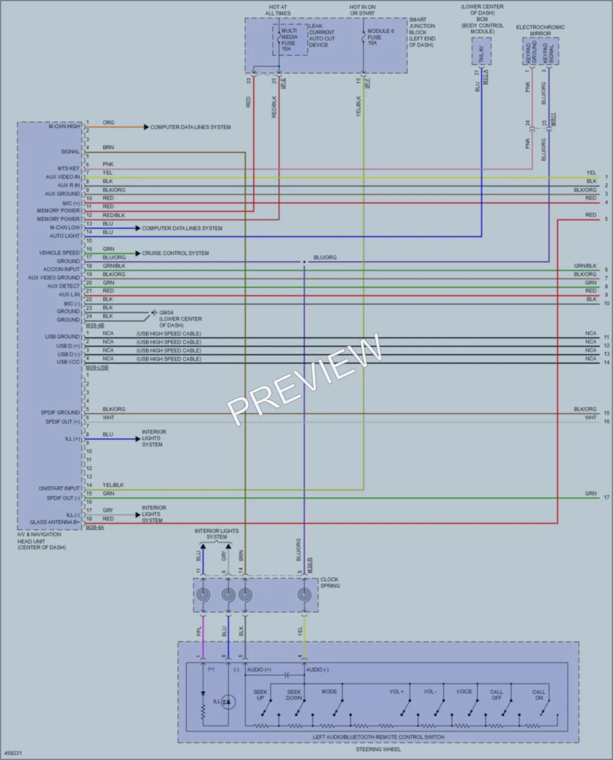 2015 Hyundai Sonata Radio wiring diagram preview