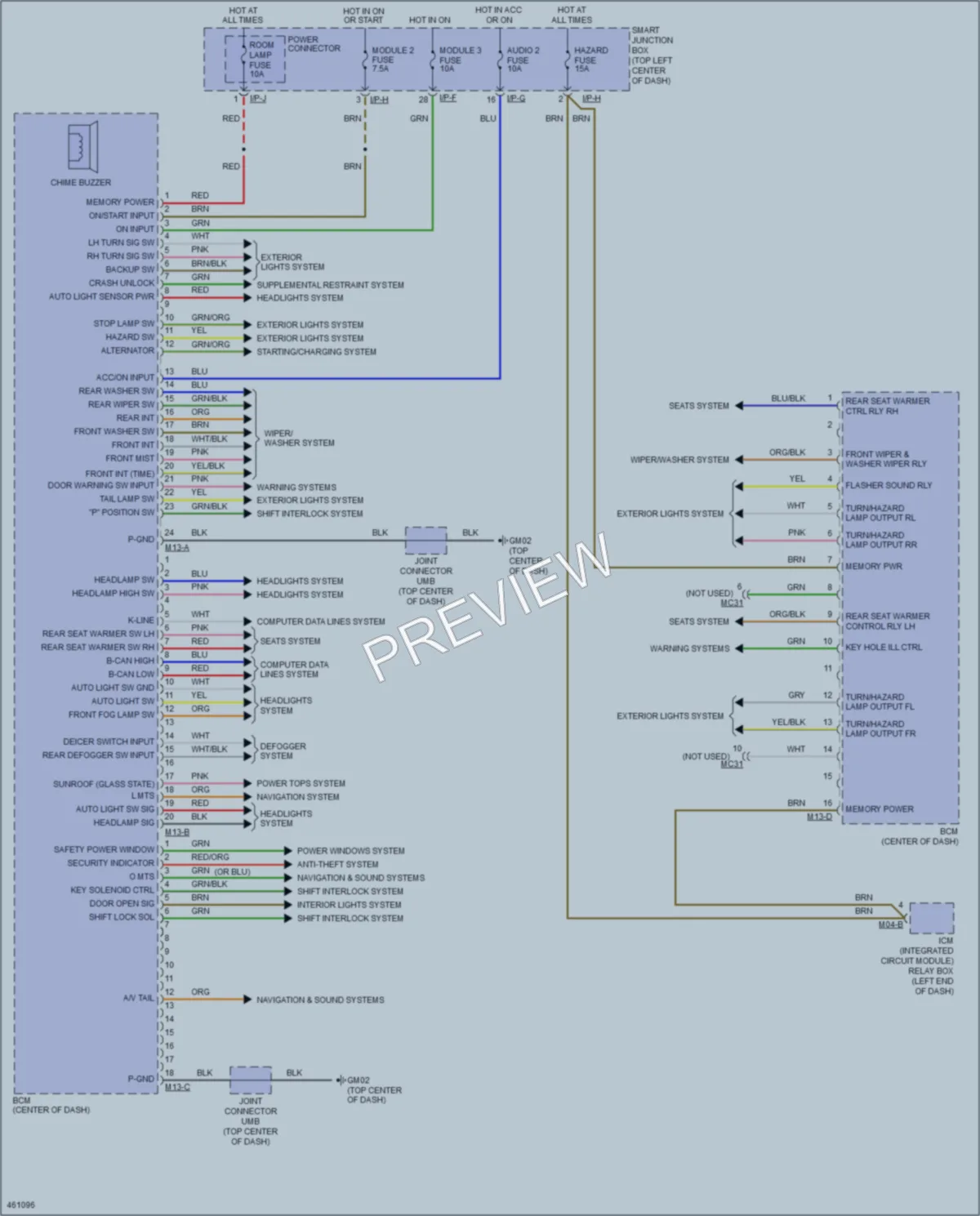 2015 Hyundai Tucson Body Control Modules wiring diagram preview