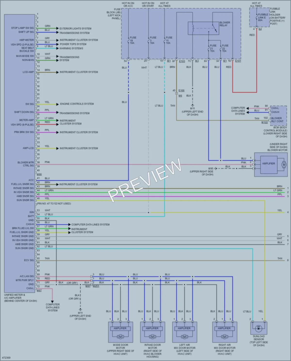 2015 Infiniti Q40 Air Conditioning wiring diagram preview