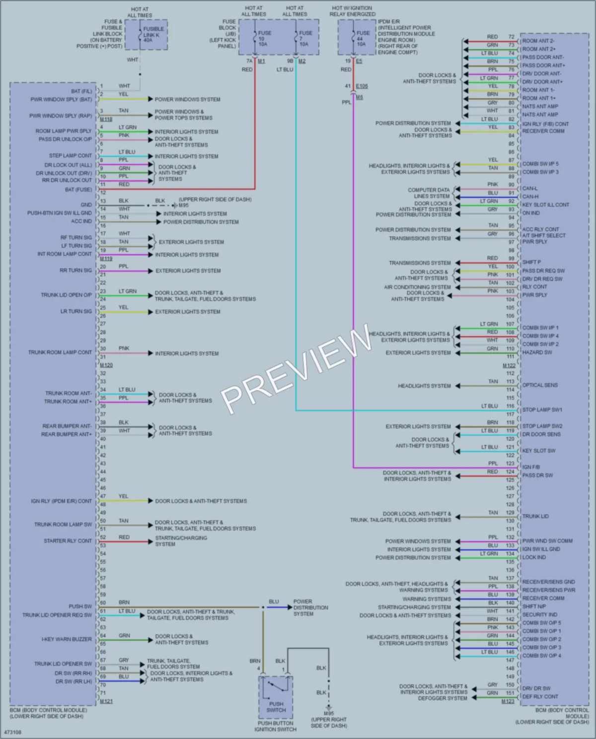 2015 Infiniti Q40 Body Control Modules wiring diagram preview