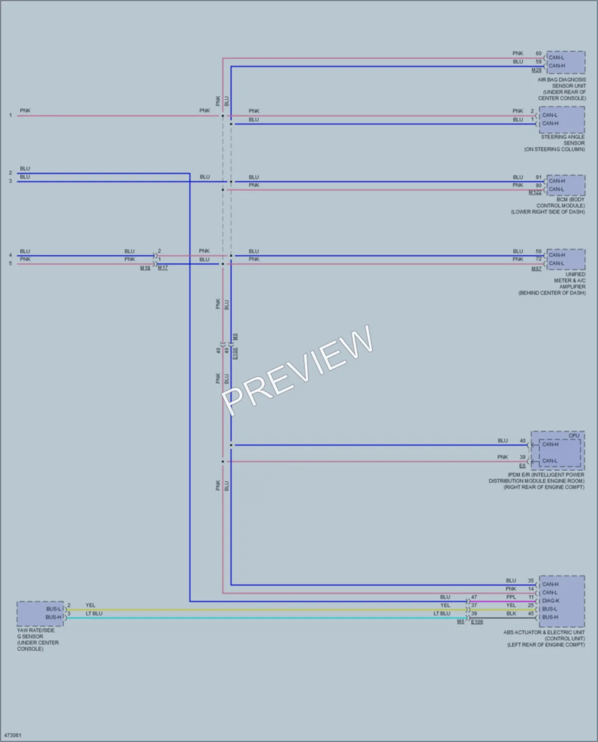 2015 Infiniti Q40 Computer Data Lines wiring diagram preview