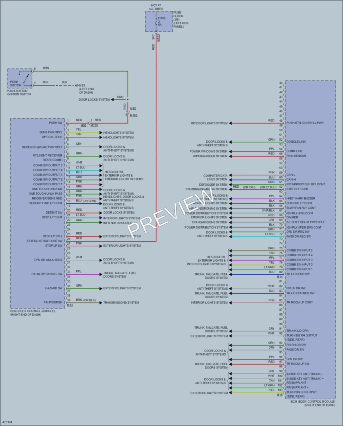 2015 Infiniti Q50 Body Control Modules wiring diagram preview