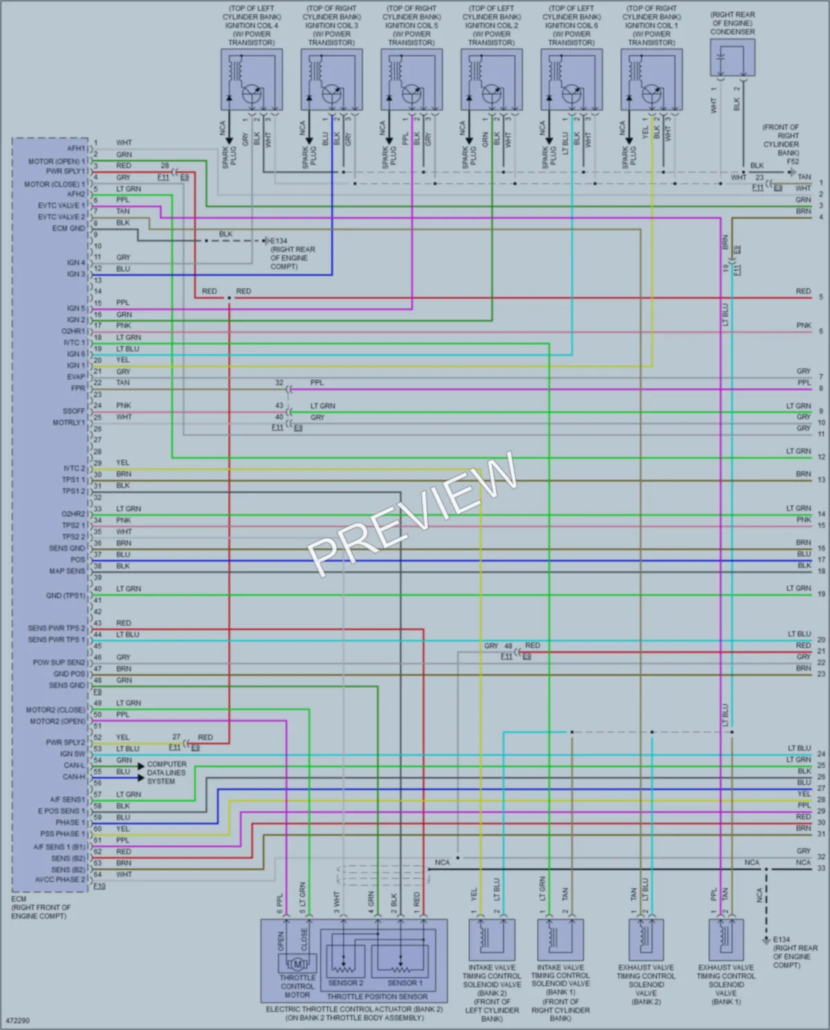 2015 Infiniti Q50 Engine Performance wiring diagram preview