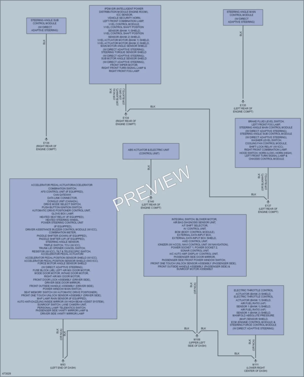 2015 Infiniti Q50 Ground Distribution wiring diagram preview