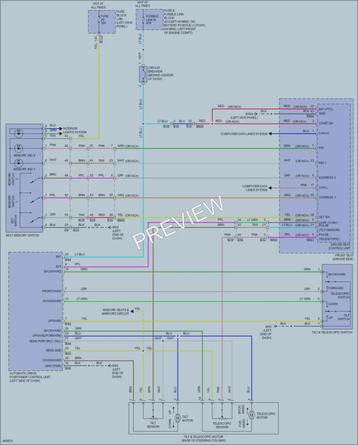 2015 Infiniti Q50Hybrid Memory Systems wiring diagram preview