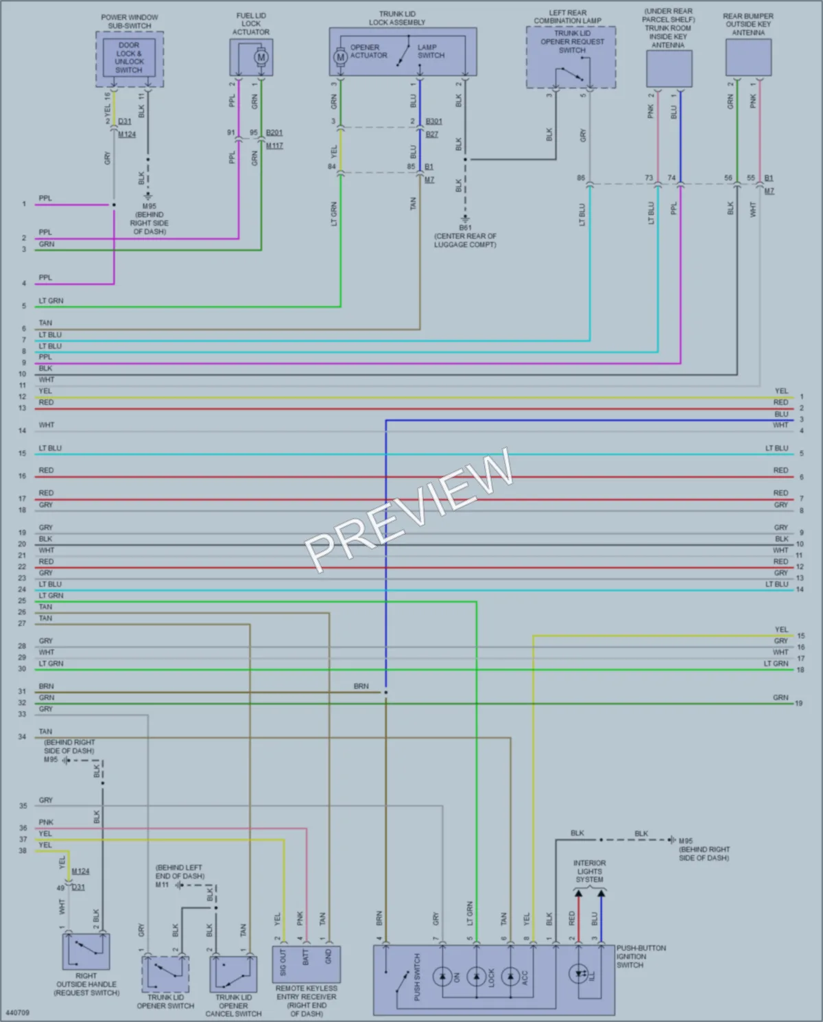 2015 Infiniti Q60 Anti Theft wiring diagram preview