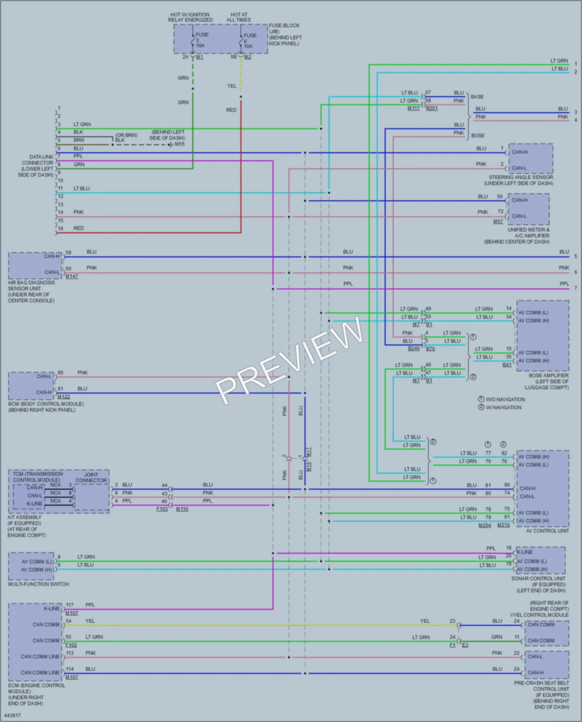 2015 Infiniti Q60 Computer Data Lines wiring diagram preview