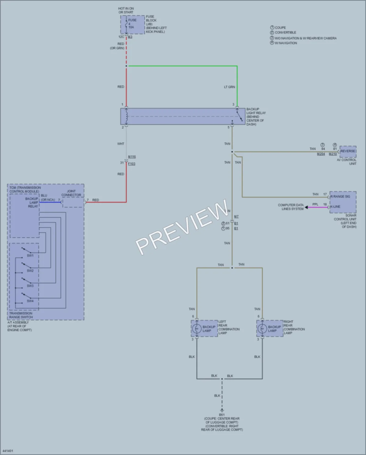 2015 Infiniti Q60 Exterior Lights wiring diagram preview