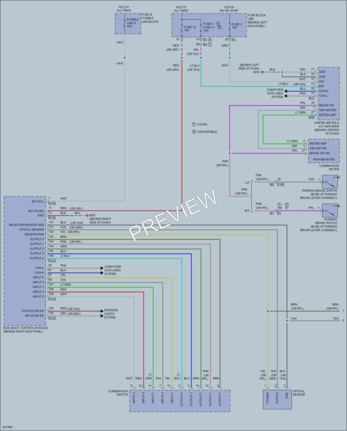 2015 Infiniti Q60 Headlights wiring diagram preview