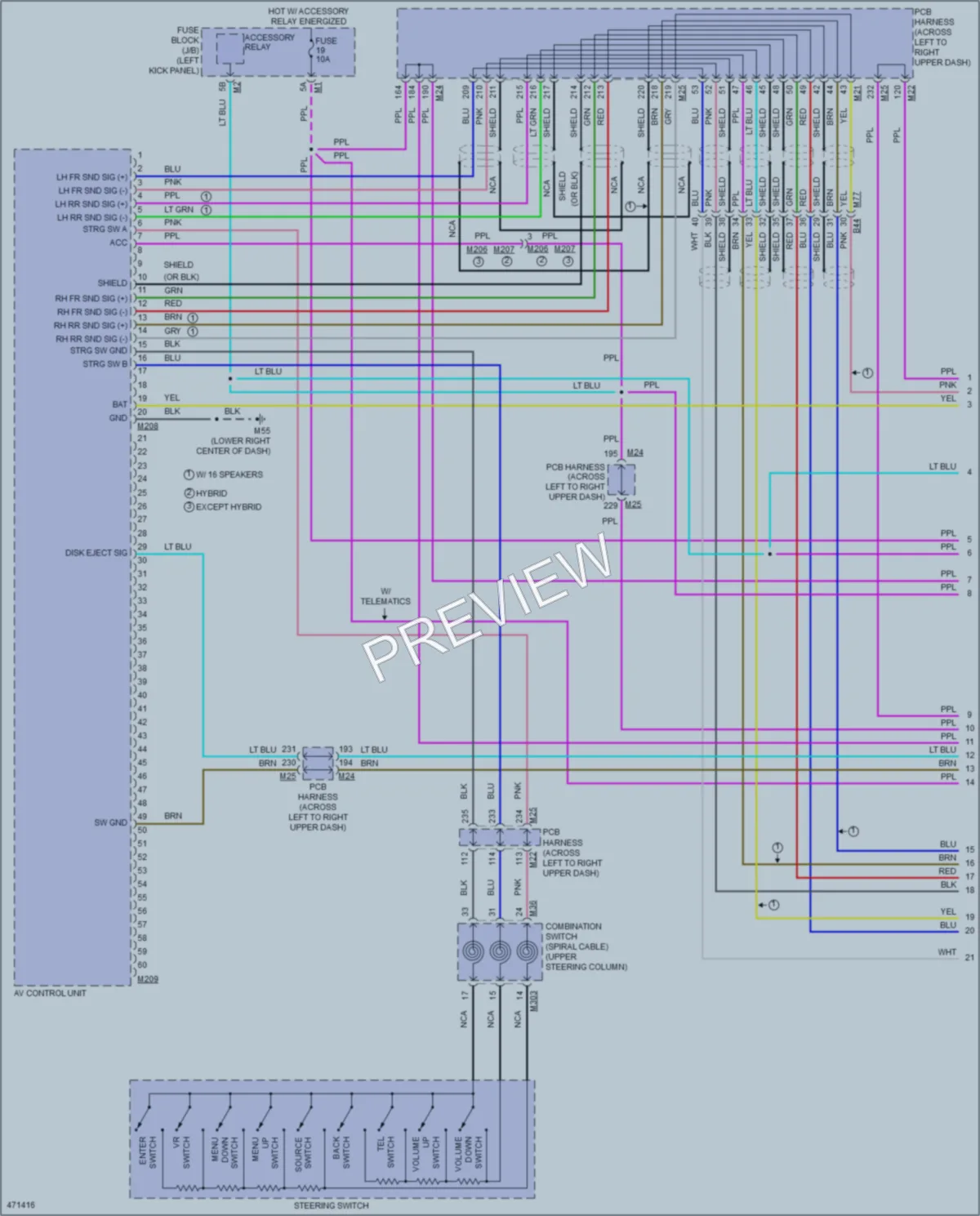 2015 Infiniti Q70 Radio wiring diagram preview