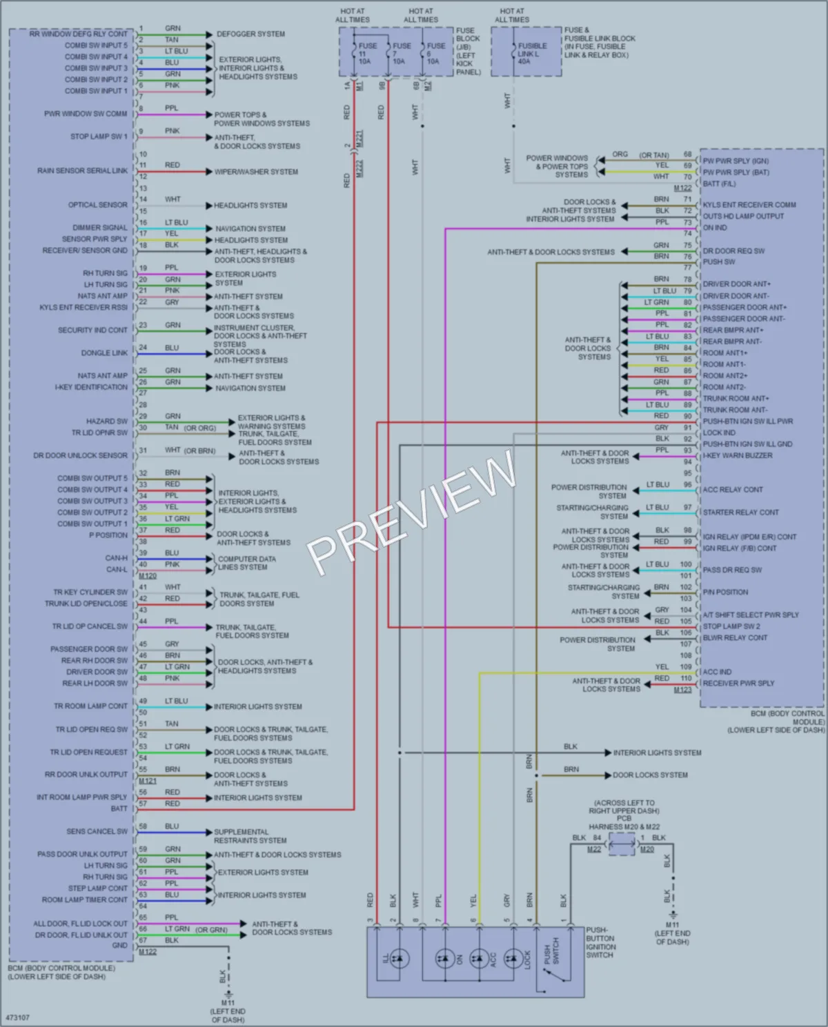 2015 Infiniti Q70Hybrid Body Control Modules wiring diagram preview