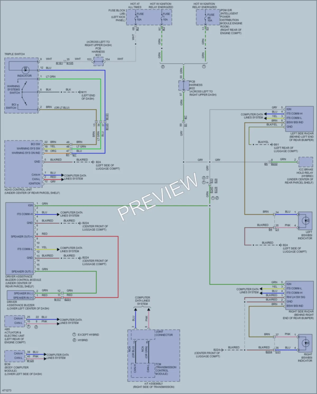 2015 Infiniti Q70Hybrid Navigation wiring diagram preview