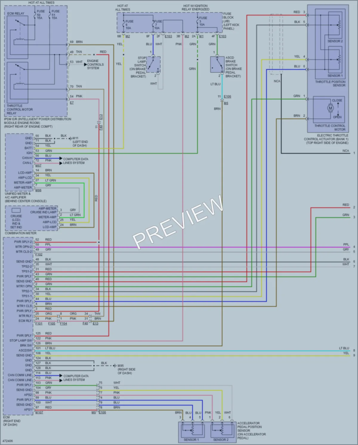 2015 Infiniti QX50 Cruise Control wiring diagram preview