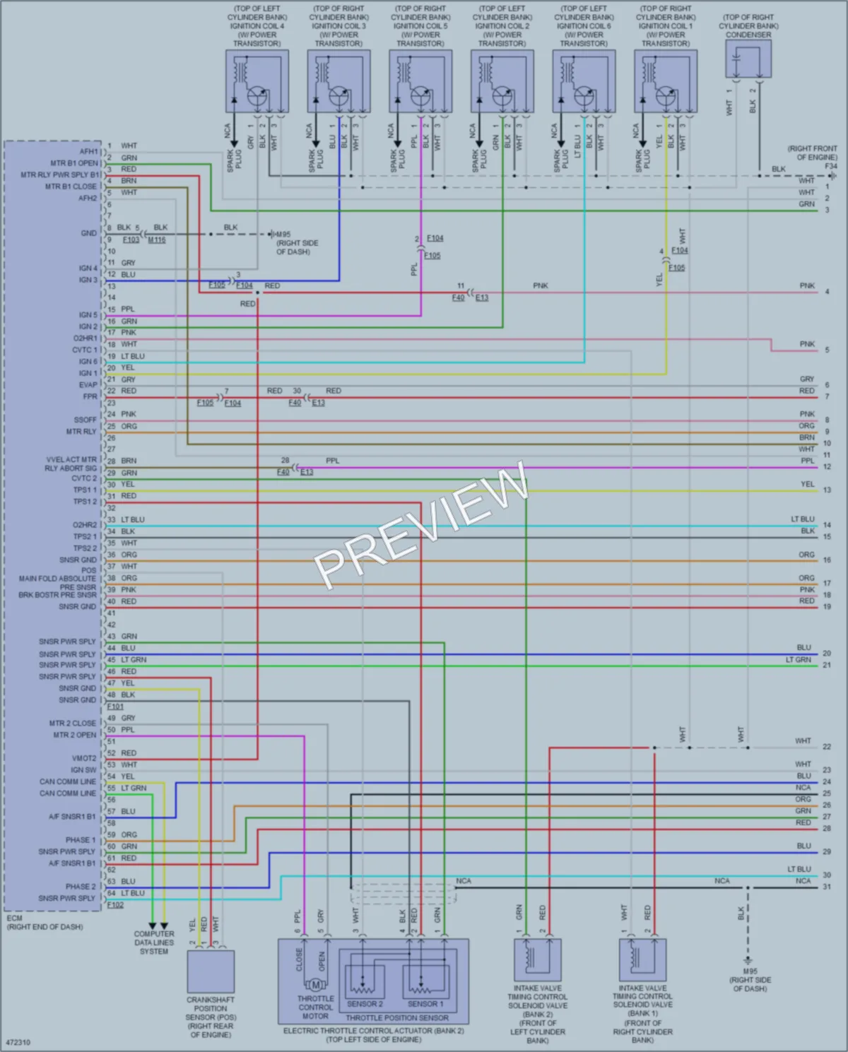 2015 Infiniti QX50 Engine Performance wiring diagram preview