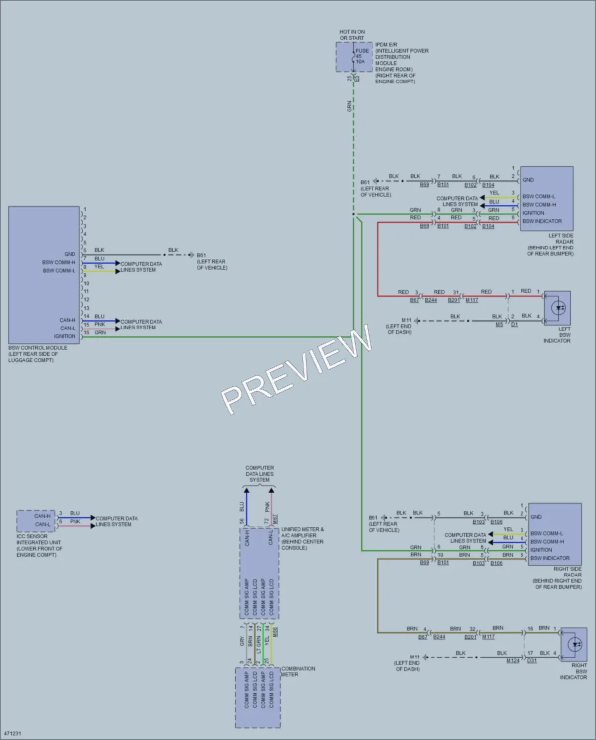 2015 Infiniti QX50 Navigation wiring diagram preview