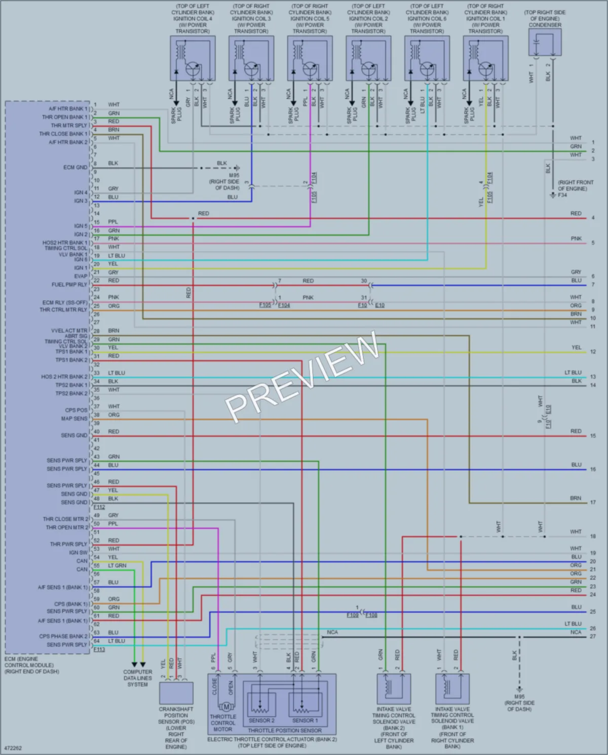 2015 Infiniti QX70 Engine Performance wiring diagram preview