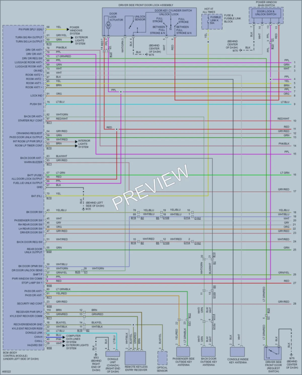 2015 Infiniti QX80 Anti Theft wiring diagram preview