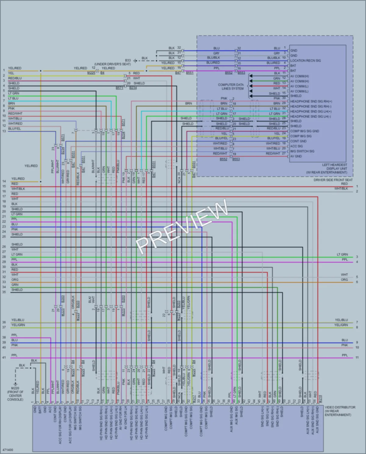 2015 Infiniti QX80 Radio wiring diagram preview