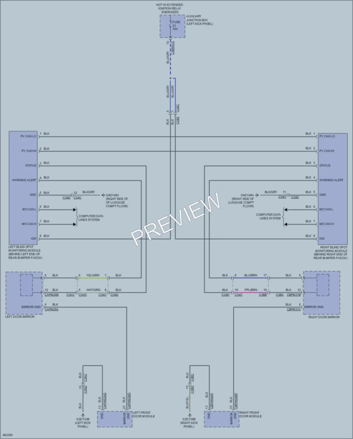 2015 Jaguar FType Navigation wiring diagram preview