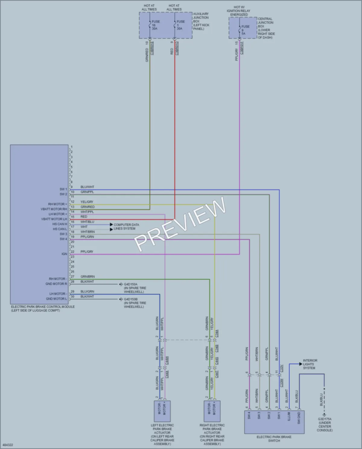 2015 Jaguar FType Shift Interlock wiring diagram preview