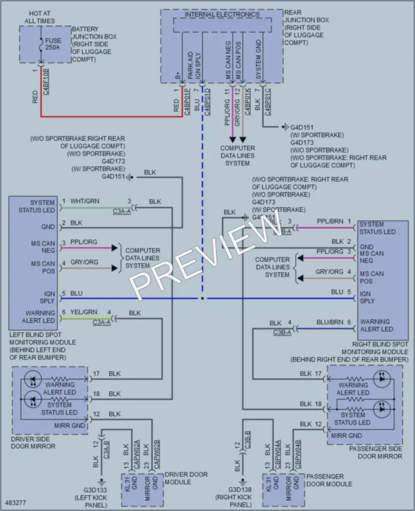 2015 Jaguar XFR Navigation wiring diagram preview