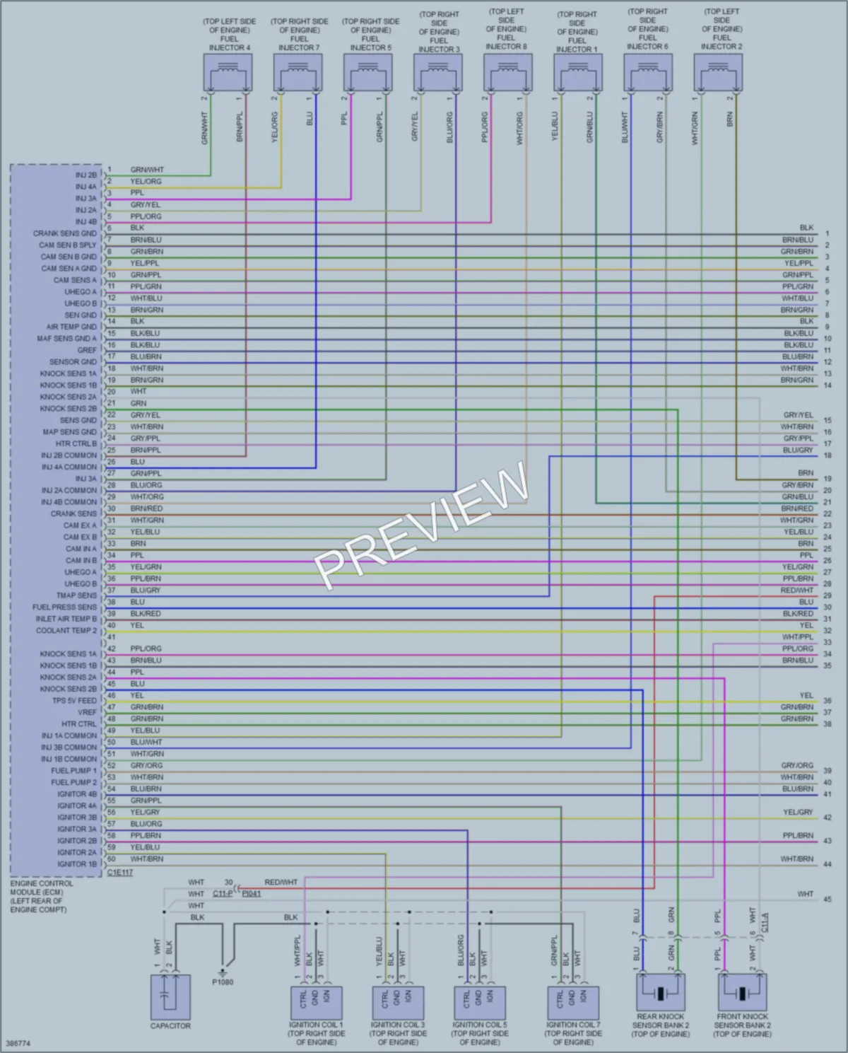 2015 Jaguar XKRS Engine Performance wiring diagram preview