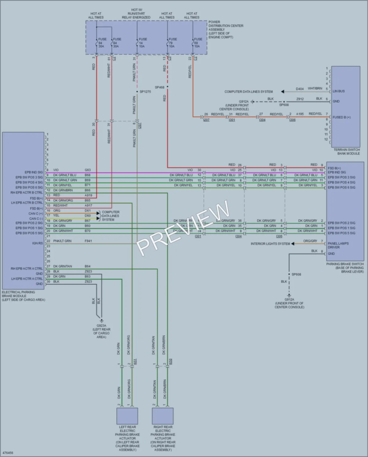 2015 Jeep Cherokee Shift Interlock wiring diagram preview