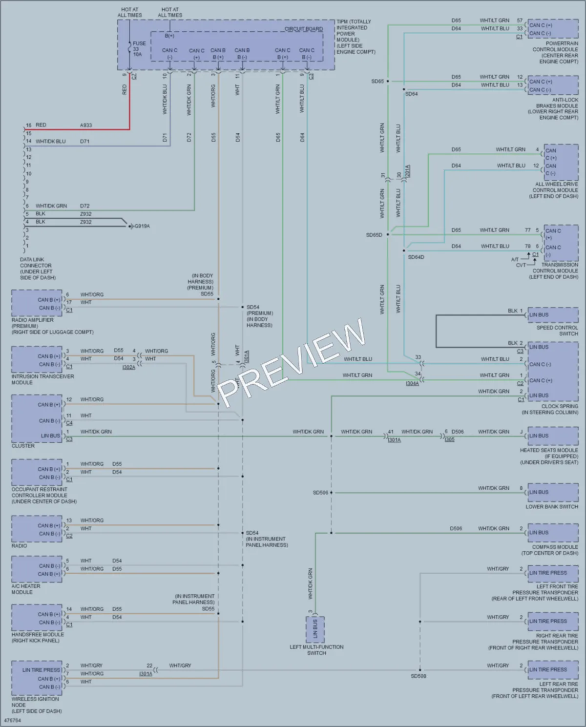 2015 Jeep Compass Computer Data Lines wiring diagram preview