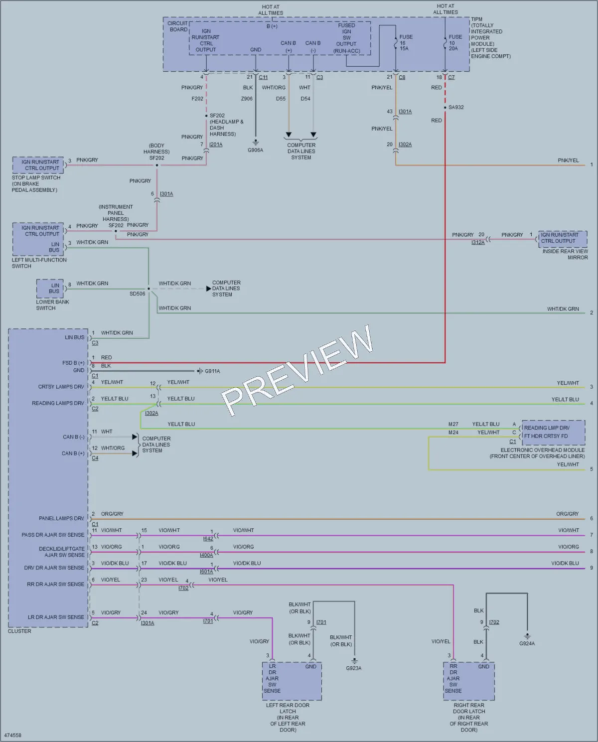 2015 Jeep Patriot Interior Lights wiring diagram preview